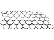 Piston Ring Set (.010 Inch) for Select 99-09 Jeep Grand Cherokee &amp;amp; Commander w/ 4.7L Crown Automotive