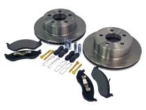 Front Disc Brake Serv. Kit for 99-06 Jeep TJ Wrangler, XJ Cherokee w/ Cast Rotor Crown Automotive