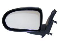 Left Manual, Manual Folding Mirror for 2007-2017 Jeep MK Compass, Black Crown Automotive