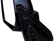 Black ; Left Manual, Manual Folding Mirror for 2007-2014 Jeep MK Patriot Crown Automotive
