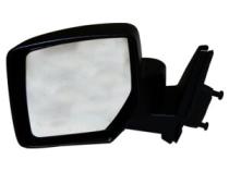 Black ; Left Manual, Manual Folding Mirror for 2007-2014 Jeep MK Patriot Crown Automotive