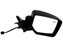 Black ; Right Power, Heated, Manual Folding Mirror for 11-15 Jeep MK Patriot Crown Automotive