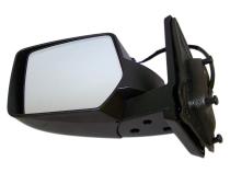 Black ; Left Power, Manual Folding Mirror for 2007-2010 Jeep MK Patriot Crown Automotive