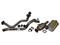 Exhaust Kit for 1987-1992 Jeep YJ Wrangler w/ 2.5L Engine Crown Automotive
