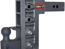 Mega Duty 2.5 Inch Offset Shank 3 Inch Rise, 9 Inch Drop 3.5K TW 32K Hitch &amp;amp; GH-0161 Dual-Ball &amp;amp; GH-0162 Pintle Lock Gen Y Hitch