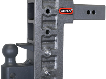 Mega Duty 2.5 Inch Offset Shank 3 Inch Rise, 9 Inch Drop 3K TW 21K Hitch &amp;amp; GH-061 Dual-Ball &amp;amp; GH-062 Pintle Lock Gen Y Hitch