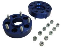 Wheel Adapter 2008-2012 KK Liberty 2 Wheel Adapters And 10 Nuts 1-1/2 Inch Thick Adapts 5 On 4.5 Inch To 5 On 5 Inch Blue Anodized RT Off Road