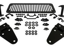 Hood Appearance Set With Vent Cover, Hinge Set, Catch Kit, Windshield Tie Down Kit, Hardware Matte Black Powder Coat Finish Stainless Steel Construction RT Off Road