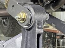 Johnny Joint Rod End 2 Inch Machined Press-In 2 Inch X .500 Inch Ball Internally Greased Incl. Greasable Bolt Fits JL/JT Front End Housing (All Factory Axle Housings) RockJock 4X4