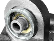Johnny Joint Rod End 2 Inch Machined Press-In 2 Inch X .500 Inch Ball Internally Greased Incl. Greasable Bolt Fits JL/JT Front End Housing (All Factory Axle Housings) RockJock 4X4