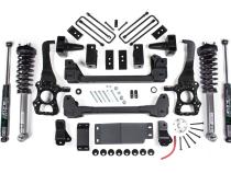 15-20 F-150 6 Inch Lift Kit 4-3/8 Inch Rear Block Nitro Shocks Zone Offroad
